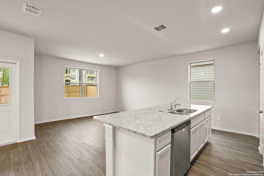 Furnished interior view inside a new home in Somerset Trails, San Antonio (Image 5). Furnished interior view inside a new home in Somerset Trails, San Antonio (Image 5).
