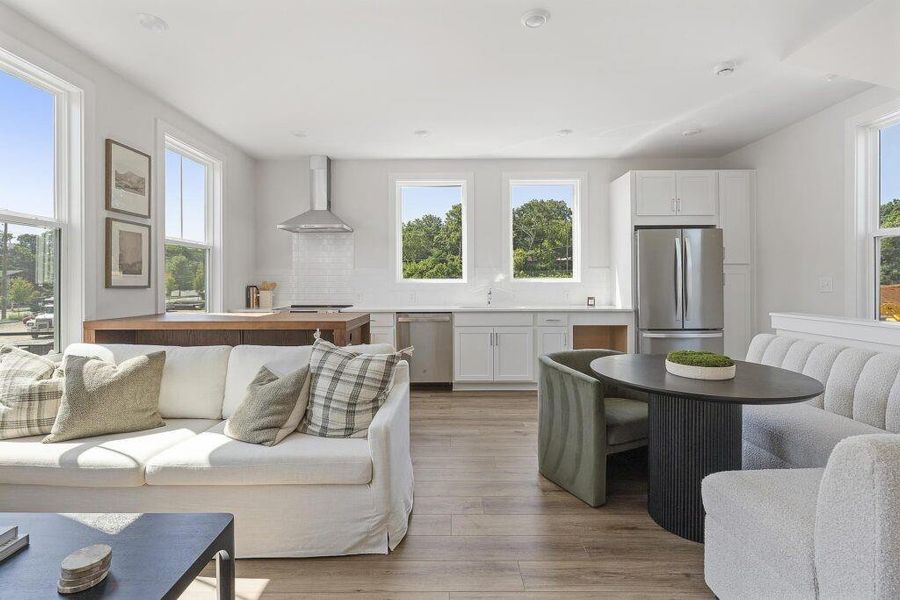 Furnished interior view inside a new home in , Atlanta (Image 8).
