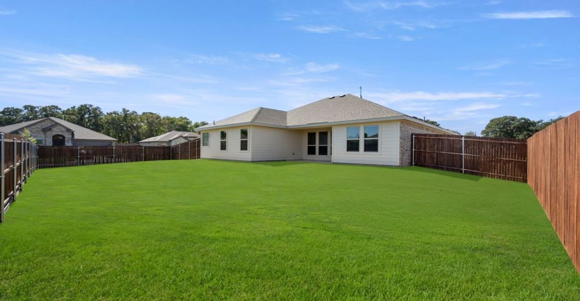 Representative exterior photo of a completed home built from the Cromwell II by Impression Homes in Stone Eagle, Azle, TX (Image 27).