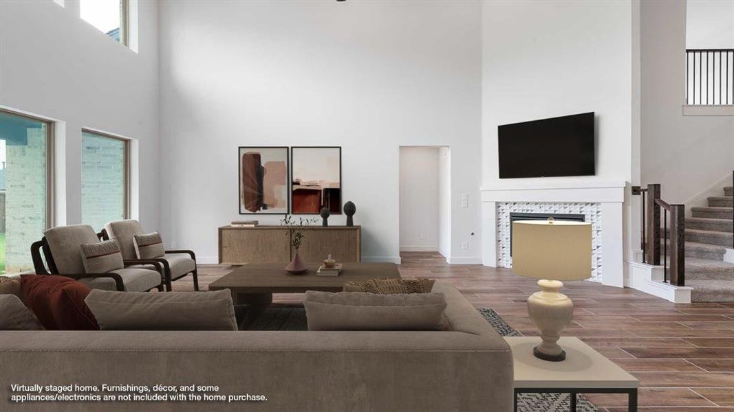 Furnished interior view inside a new home in The Lakes Of Somercrest 60', Midlothian (Image 10). Furnished interior view inside a new home in The Lakes Of Somercrest 60', Midlothian (Image 10).