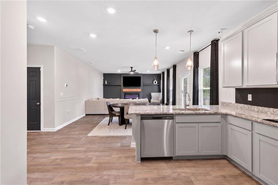 Furnished interior view inside a new home in , Covington (Image 9).