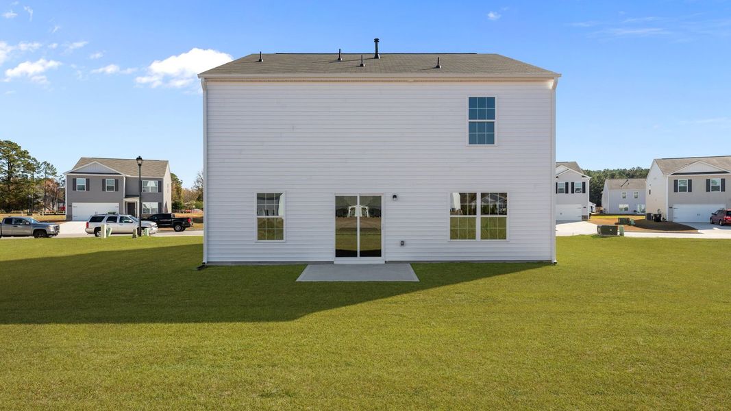 Exterior details and patio area of a home in Madeline Farm, New Bern (Image 20).