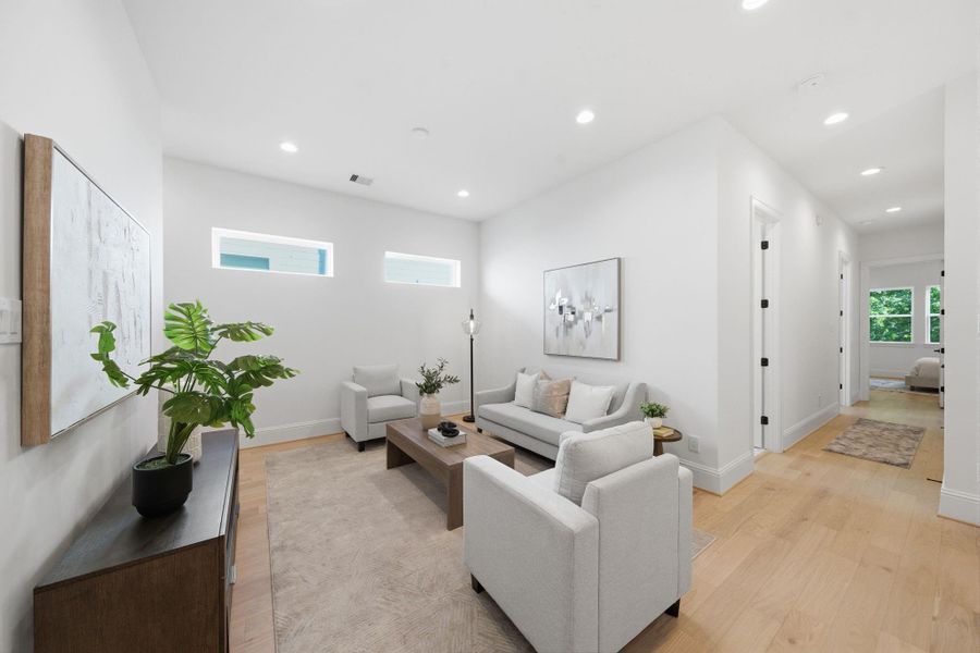 Furnished interior view inside a new home in , Houston (Image 28).