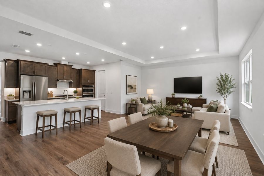 Representative furnished interior of a home built from the Lark by Hartizen Homes in Eden Crest, Apopka (Image 14).