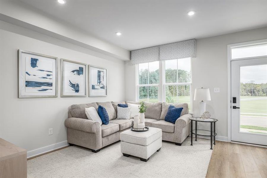 Representative furnished interior of a home built from the Traditional Clarendon by Ryan Homes in Northerly, Charlotte (Image 31).
