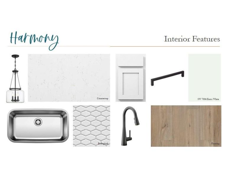 Sample of building materials used in homes in The Estates at Casteel, Bethlehem (Image 4).