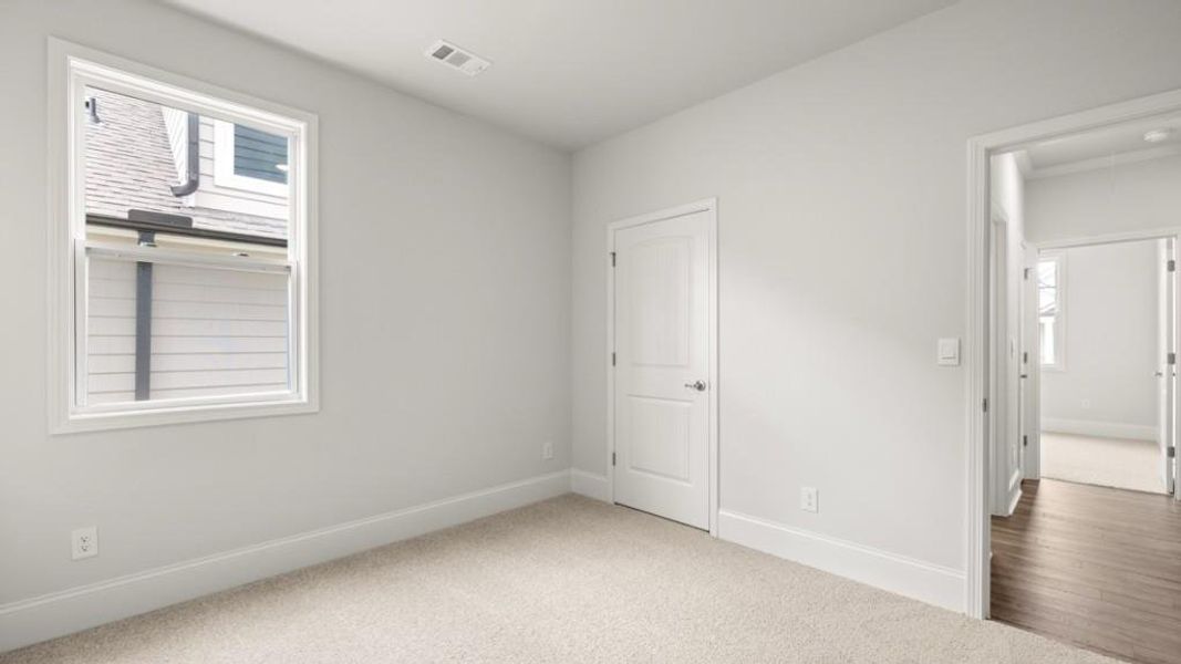 Spacious, unfurnished interior of a new home in Hamptons at Riverwood North, Dallas (Image 24).