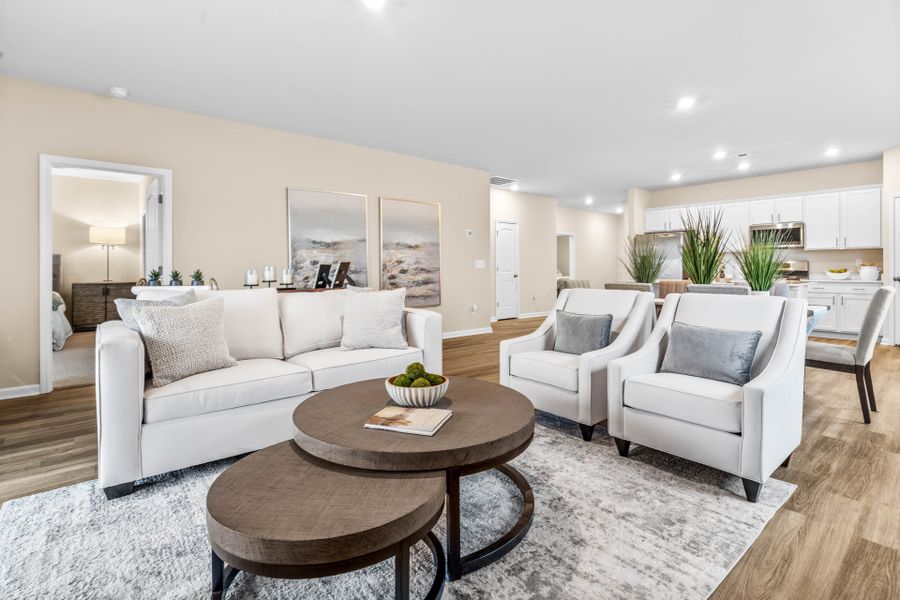 Representative furnished interior of a home built from the The Primrose by Chesapeake Homes in Coastal Club of the Carolinas, Calabash (Image 12).