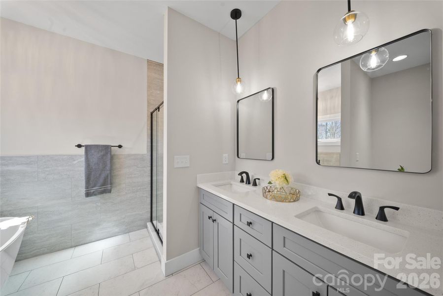 Furnished interior view inside a new home in , Asheville (Image 21).