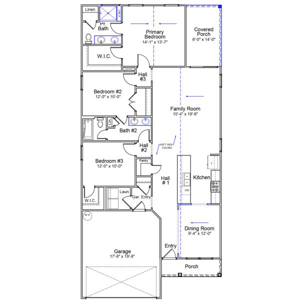 2D floor plan layout of this home in Ellington, Elgin, SC (Image 2). 2D floor plan layout of this home in Ellington, Elgin, SC (Image 2).
