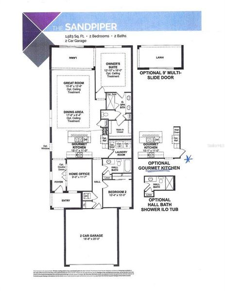 2D floor plan layout of this home in , Kissimmee, FL (Image 4).