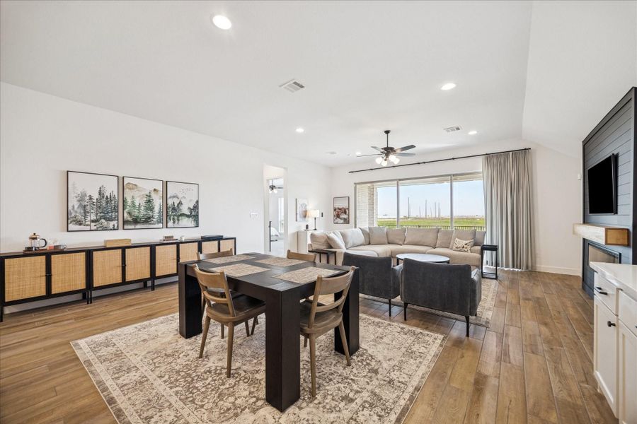 Open concept living and dining for a fresh feel!