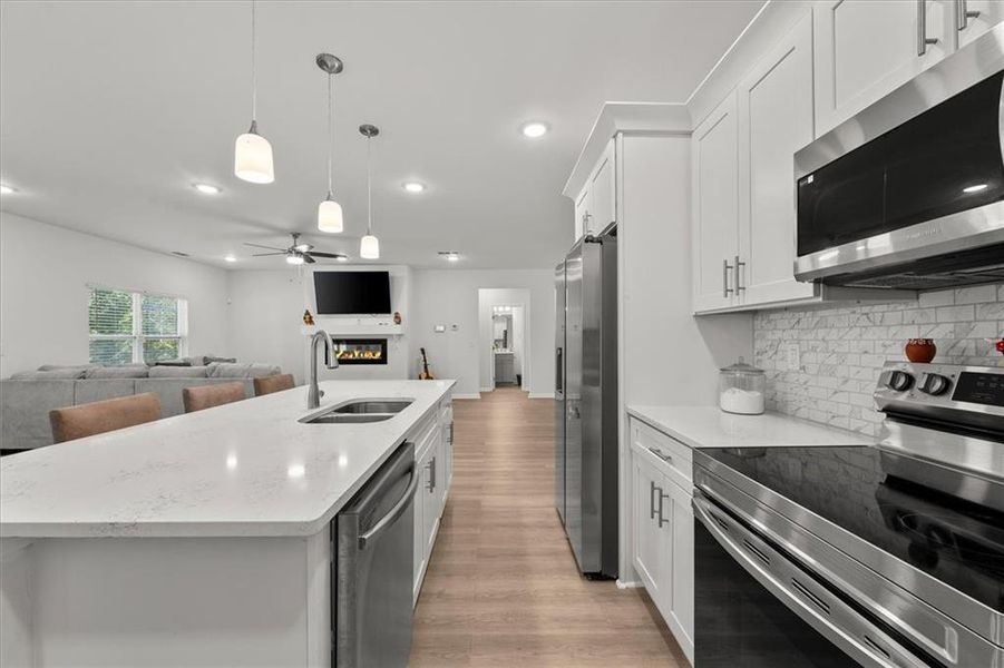 Furnished interior view inside a new home in , Hampton (Image 16).