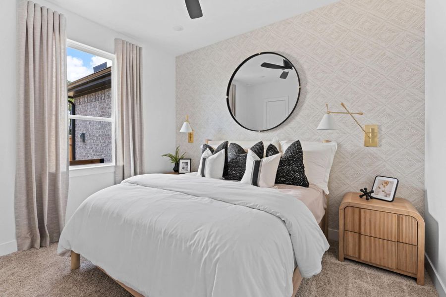 Representative furnished interior of a home built from the Lauren by Chesmar Homes in Wood Leaf Reserve, Tomball (Image 26).