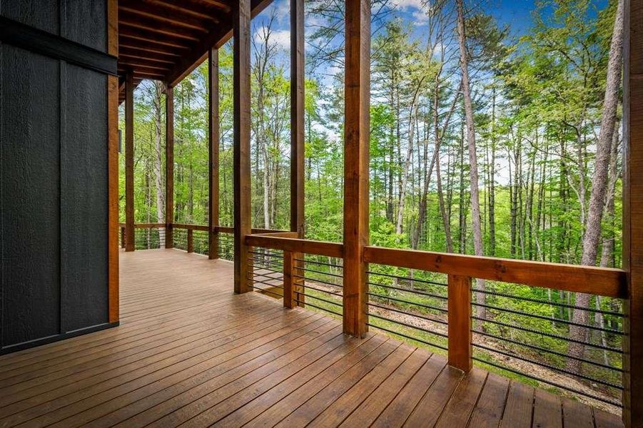 Exterior details and patio area of a home in , Blue Ridge (Image 43).