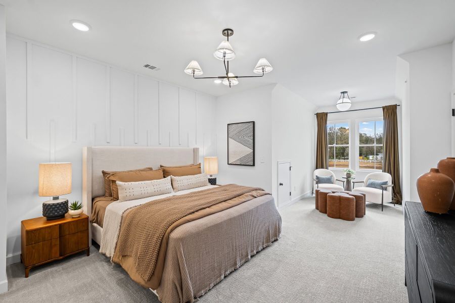 Representative furnished interior of a home built from the The Greenfield by JW Collection in The Village at River Green, Canton (Image 13).