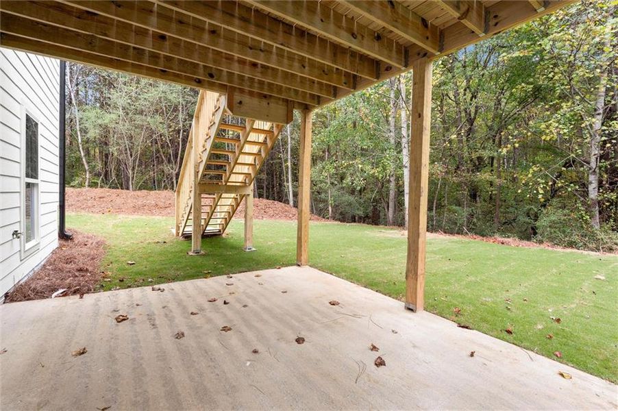 Exterior details and patio area of a home in , Austell (Image 21).