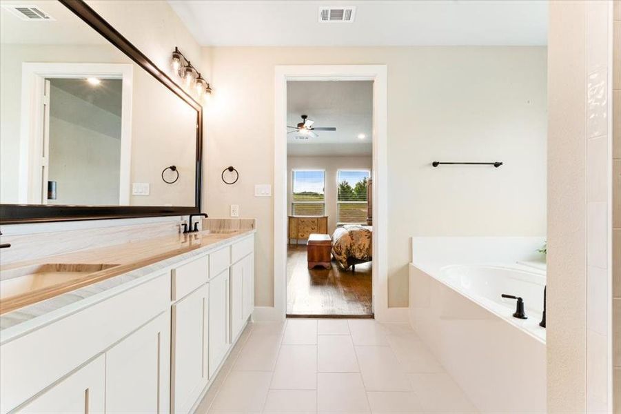 Furnished interior view inside a new home in King Crossing Estates, Van Alstyne (Image 15).