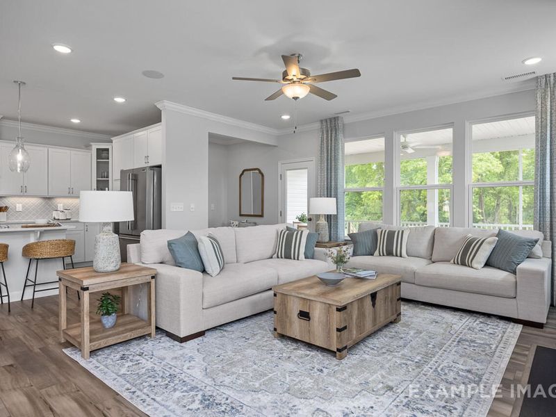 Furnished interior view inside a new home in Tobacco Road, Angier (Image 10).