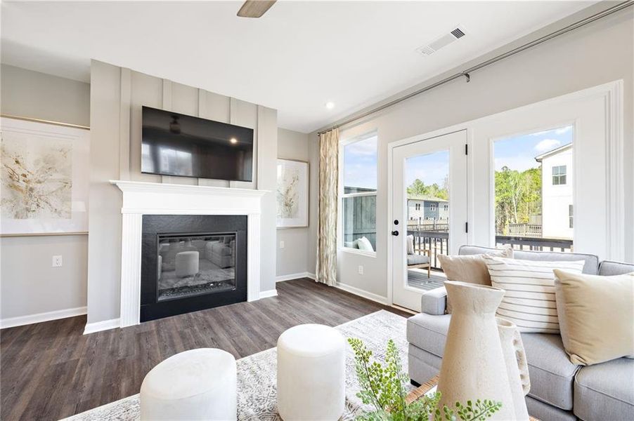 Furnished interior view inside a new home in Waverly at Buice Lake, Acworth (Image 22).