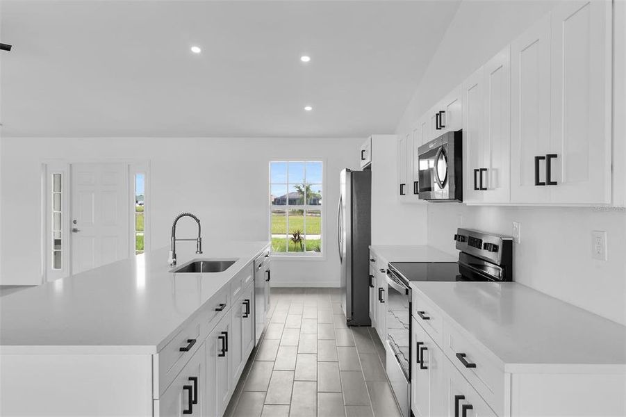 Furnished interior view inside a new home in , Cape Coral (Image 12).