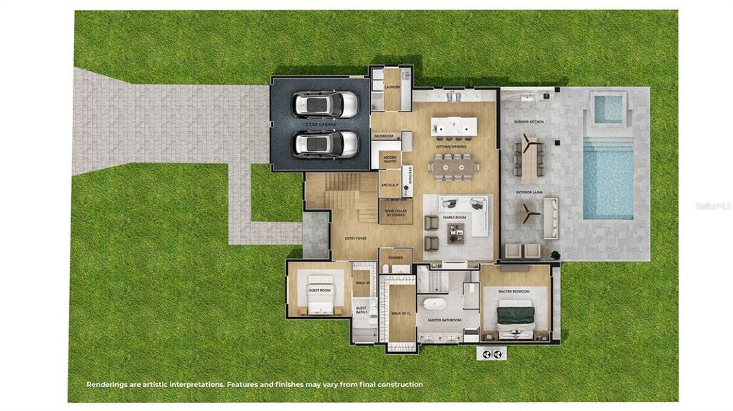 2D floor plan layout of this home in , Winter Park, FL (Image 4).