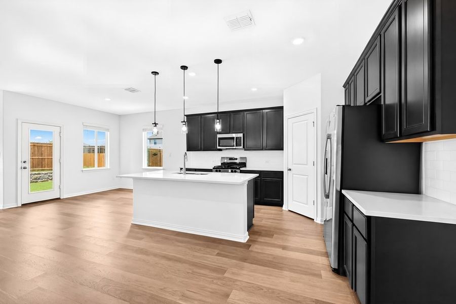 Furnished interior view inside a new home in Parks at Foster Crossing, Anna (Image 8). Furnished interior view inside a new home in Parks at Foster Crossing, Anna (Image 8).