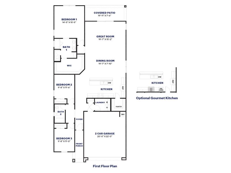 2D floor plan layout for the Pelican by D.R. Horton in Upper Canyon, Phoenix, AZ (Image 5). 2D floor plan layout for the Pelican by D.R. Horton in Upper Canyon, Phoenix, AZ (Image 5).