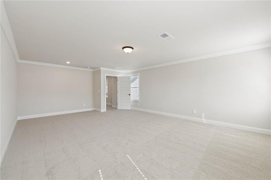 Spacious, unfurnished interior of a new home in Vines at Mill Creek - Estate Series, Braselton (Image 48).
