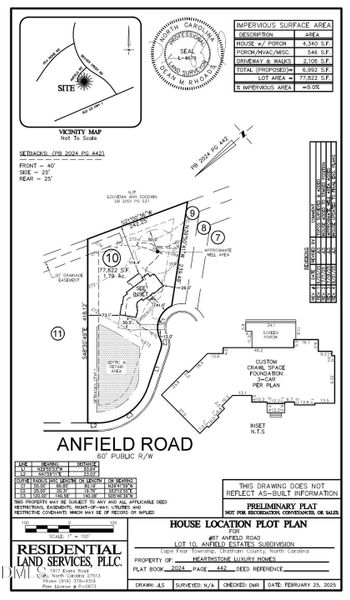Anfild 10 site map Anfild 10 site map
