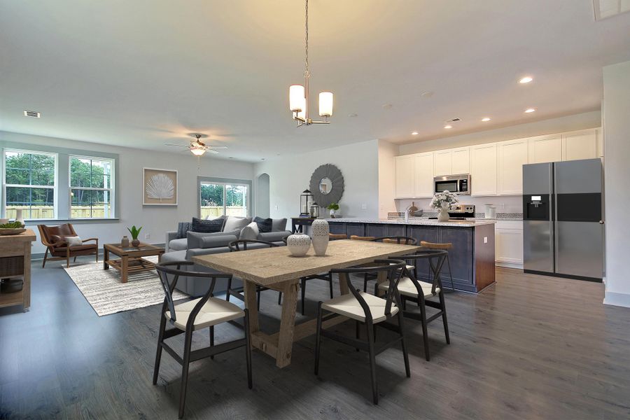 Furnished interior view inside a new home in Creek Pointe, Moncks Corner (Image 8).