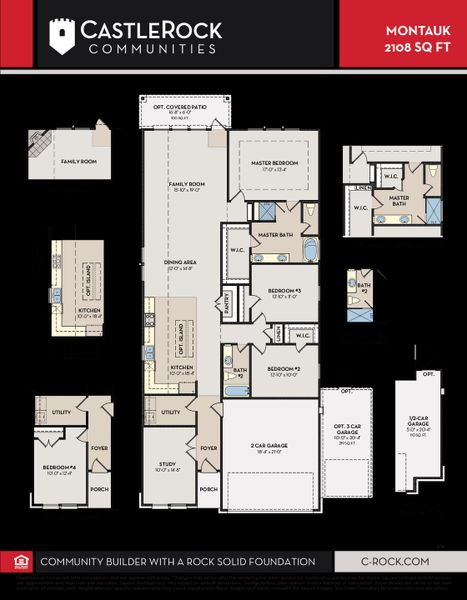 2D floor plan layout for the Montauk by CastleRock Communities in Arcadia Ridge, San Antonio, TX (Image 3). 2D floor plan layout for the Montauk by CastleRock Communities in Arcadia Ridge, San Antonio, TX (Image 3).