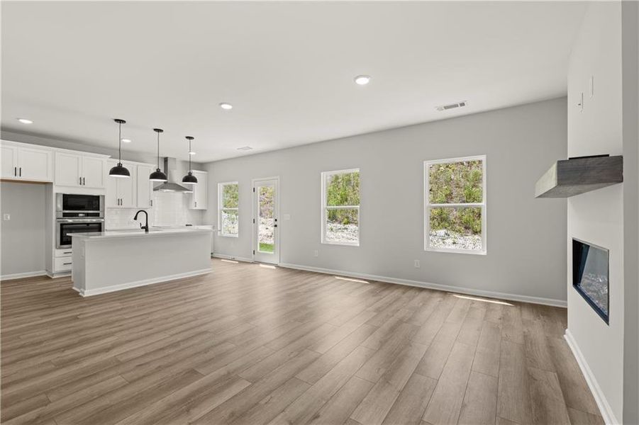Spacious, unfurnished interior of a new home in The Bluffs, Canton (Image 15). Spacious, unfurnished interior of a new home in The Bluffs, Canton (Image 15).