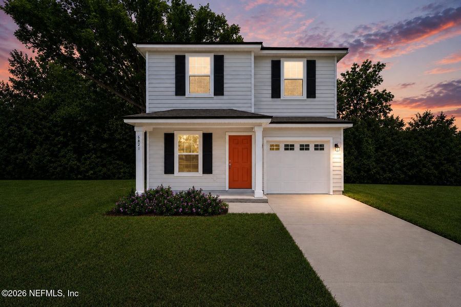 Front exterior of a new home in , Jacksonville, FL, highlighting curb appeal (Image 2). Front exterior of a new home in , Jacksonville, FL, highlighting curb appeal (Image 2).