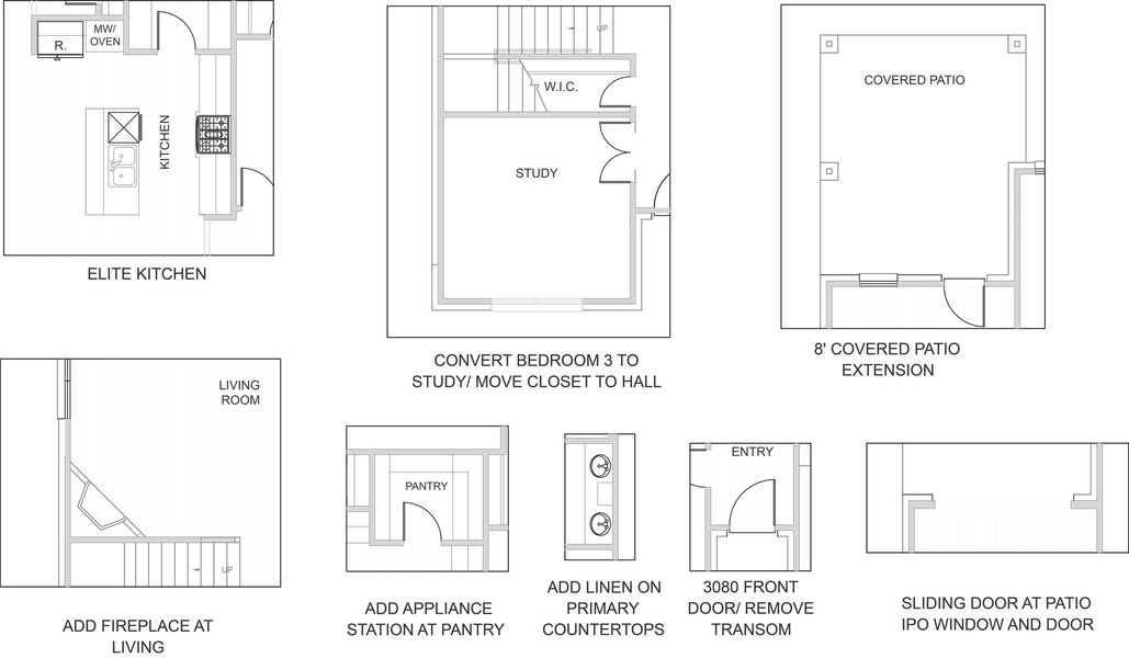 2D floor plan layout for the Toledo by Home Creations in Encino Estates, Dayton, TX (Image 4).