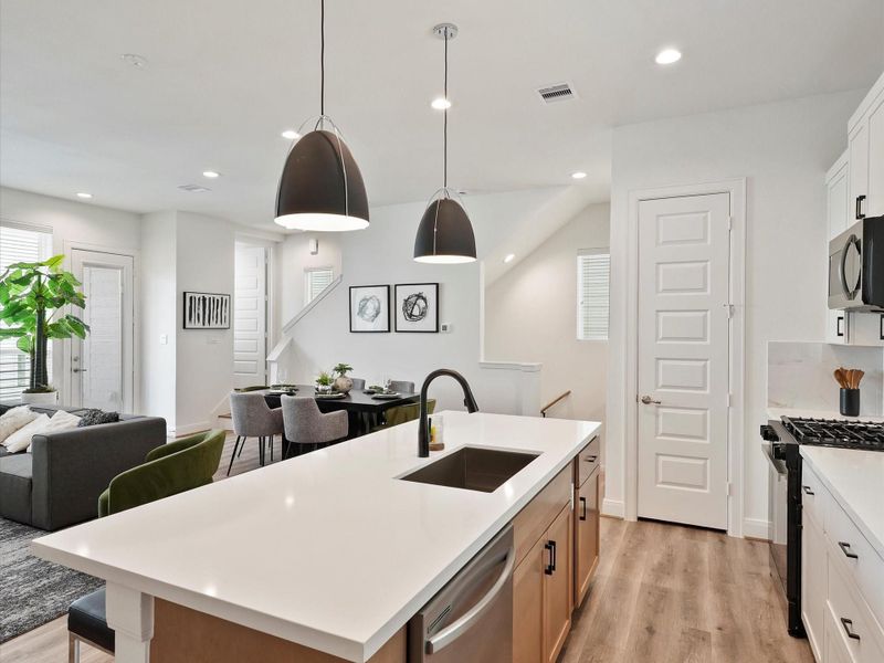 Furnished interior view inside a new home in Reserve At Oak Forest, Houston (Image 26). Furnished interior view inside a new home in Reserve At Oak Forest, Houston (Image 26).