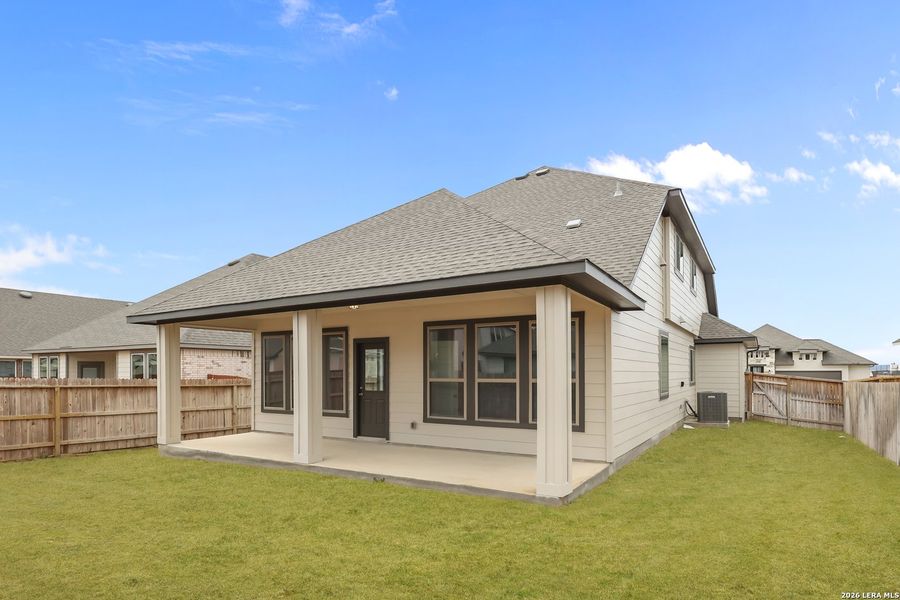 Exterior details and patio area of a home in Megan's Landing, Castroville (Image 17).
