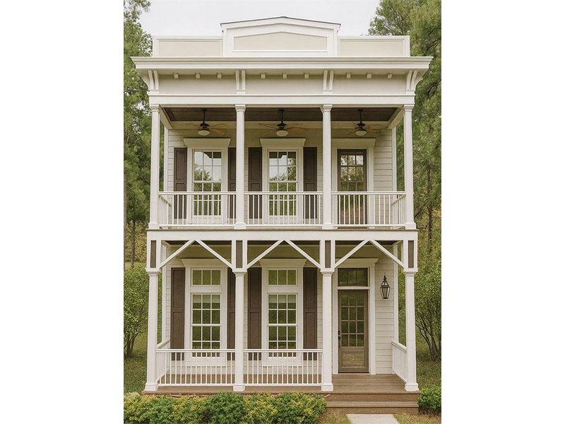 Exterior details and patio area of a home in , Senoia (Image 4). Exterior details and patio area of a home in , Senoia (Image 4).