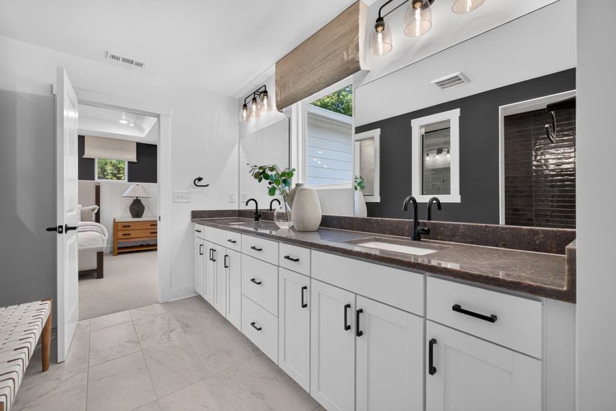 Representative furnished interior of a home built from the Wynfield by Pulte Homes in Bleckley Station, Ball Ground (Image 59).