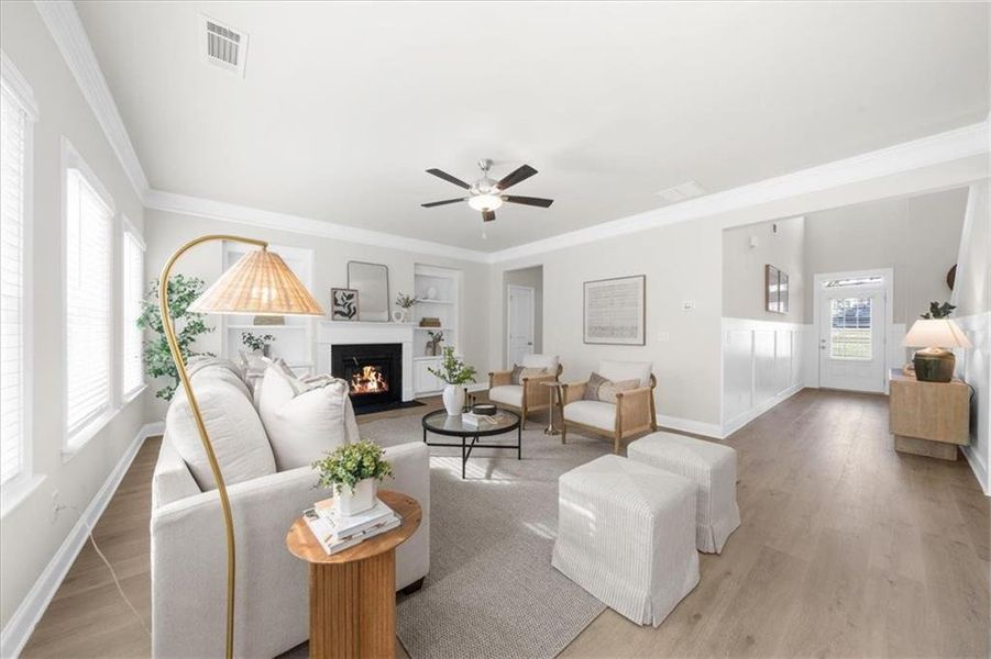 Furnished interior view inside a new home in River Rock, Ball Ground (Image 17).