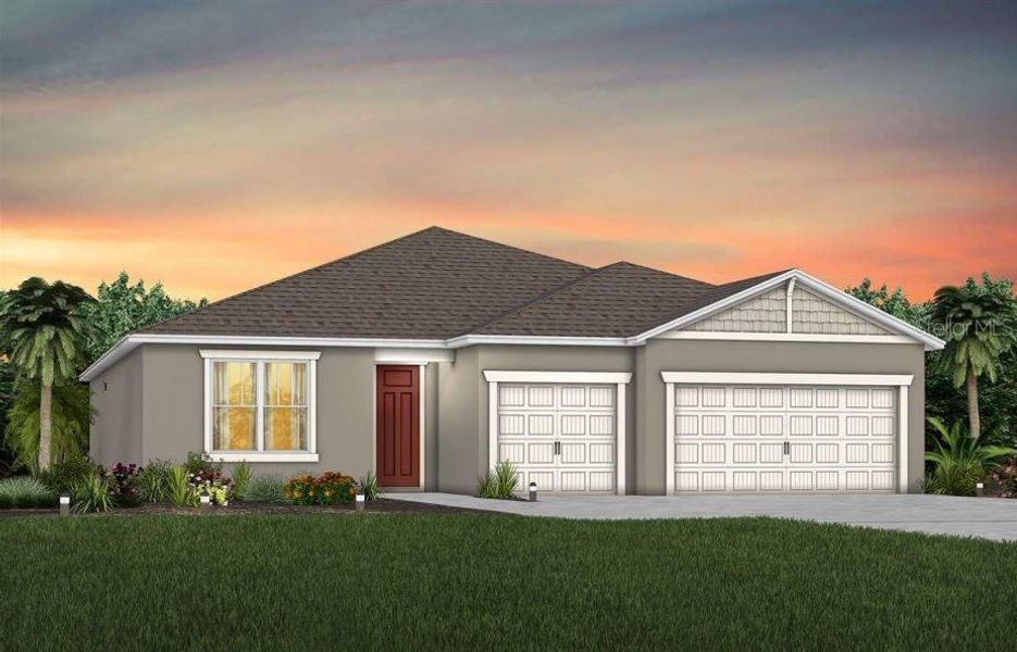 Craftsman C1 Exterior Design. Artistic rendering for this new construction home. Pictures are for illustrative purposes only. Elevations, colors and options may vary.