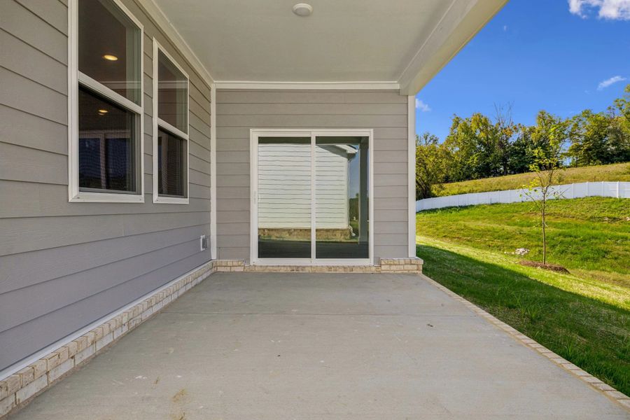 Exterior details and patio area of a home in Cedars at Cane Ridge | 55+ Community, Antioch (Image 3).