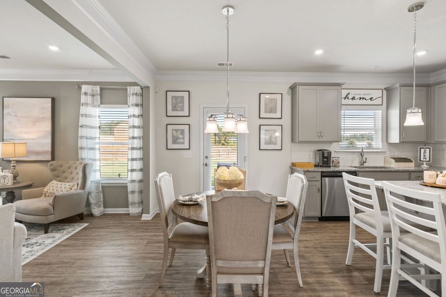 Furnished interior view inside a new home in Bryson Farms, Byron (Image 4).