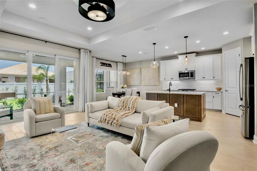 Furnished interior view inside a new home in , Sarasota (Image 9). Furnished interior view inside a new home in , Sarasota (Image 9).