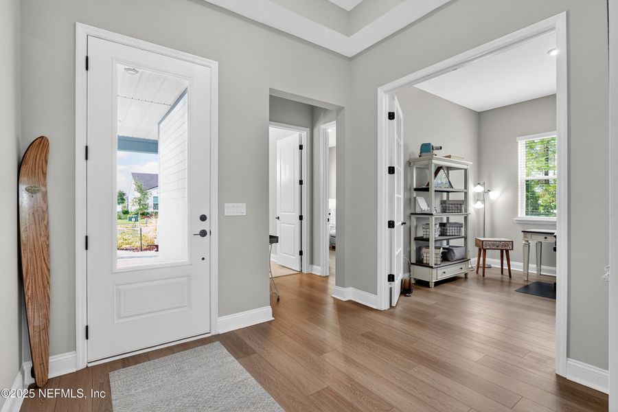 Furnished interior view inside a new home in RiverTown - WaterSong, St. Johns (Image 9).