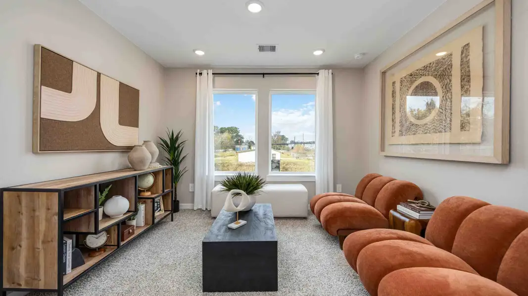 Furnished interior view inside a new home in Mansfield Park, Houston (Image 4).