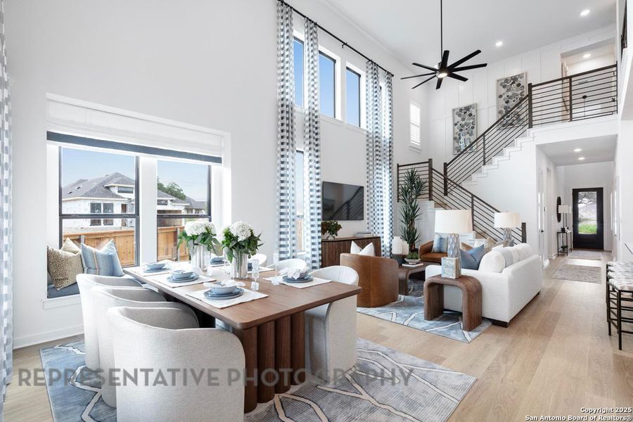 Furnished interior view inside a new home in Homestead, Schertz (Image 6).