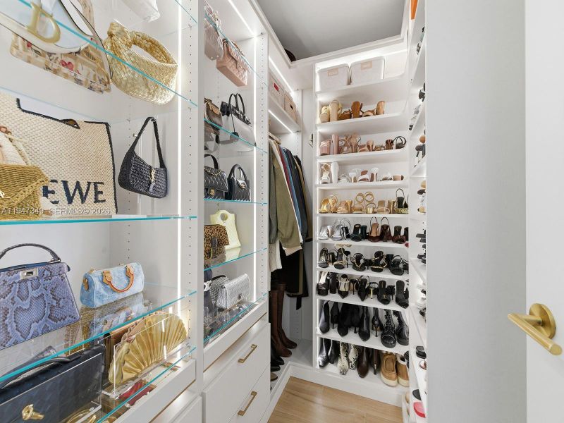 Custom walk-in closet
