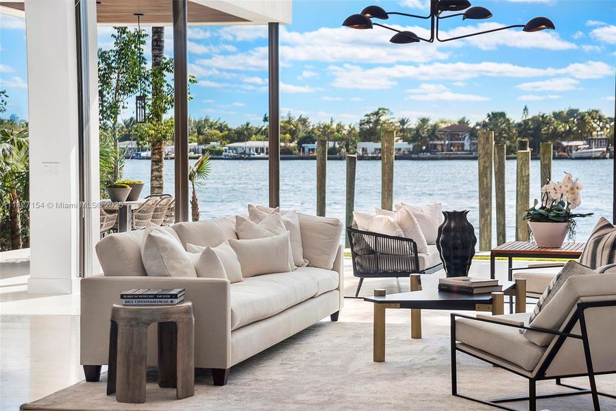 Furnished interior view inside a new home in , Miami Beach (Image 4).