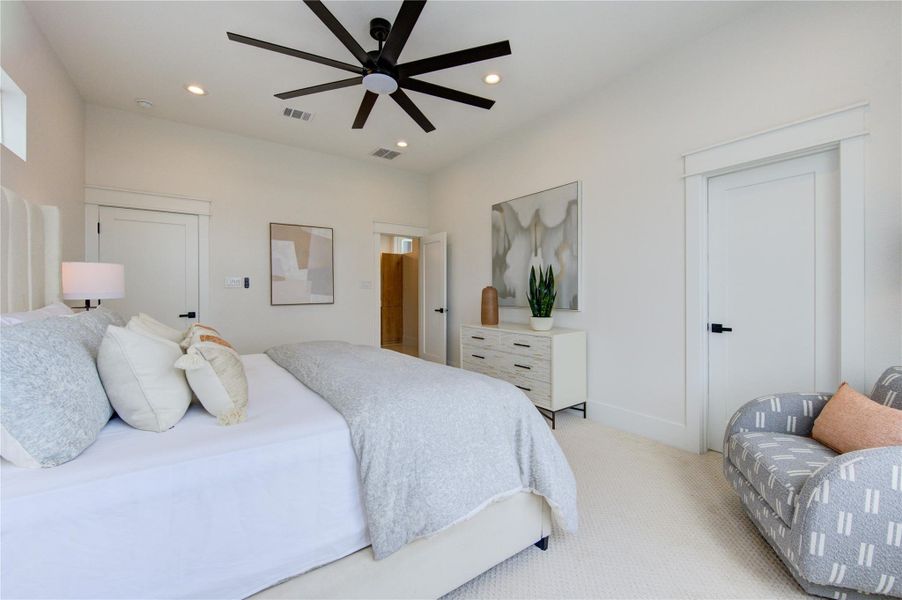 Furnished interior view inside a new home in , Houston (Image 38).